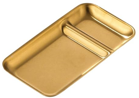 MALSSE Robusto piatto per spuntini in acciaio inossidabile con aspetto delicato adatto per cuochi domestici e stabilimenti da pranzo