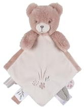NOUKIE'S - Doudou bébé et Enfant - Ours Rose Lily - Eveil et Sommeil - Marionnette - Cadeau de Naissance