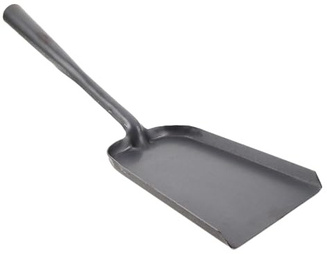 Toyvian Pelle à Cendres Grosse Taille en Acier au Carbone pour Foyer et Barbecue Pelle Robuste Multifonction pour Nettoyage Braises et Charbon Outil Utilitaire Extérieur pour Brasero et