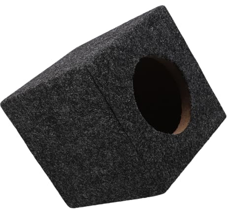 NUOBESTY Caisson de Basses Carré en Bois 5 Pouces pour Voiture Accessoire Haut-Parleur de Voiture Enceinte Acoustique Compacte Compatible Installation Audio Automobile