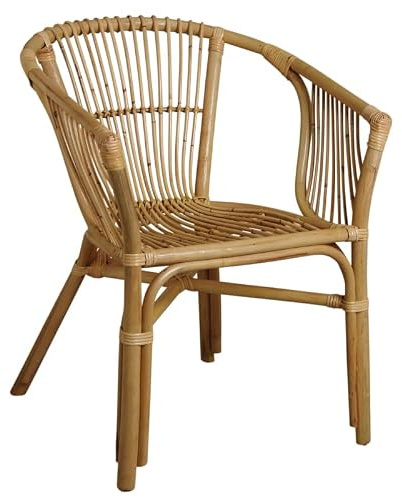JARDIN DECO Fauteuil en rotin Naturel Java