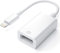 Adaptador de Apple Lightning a USB 3.0 para cámaras con cable, portátil conectar un lector tarjetas, una memoria teclado, ratón, concentradores o MIDI al iPhone/iPad. y listo ( blanco