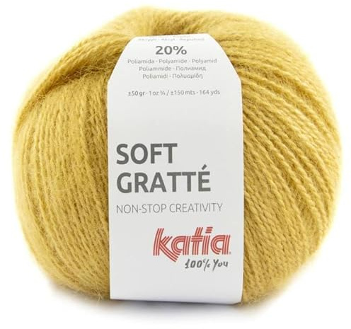 Lanas Katia Soft Gratte Pelote de laine Doré Code 83