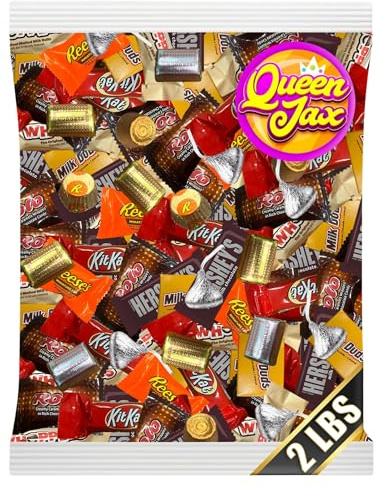 Assorted Chocolate Candy Variety Pack - 2 Lb Bulk Chocolate Mix - Bulk Mini Chocolates Candy Bars Individually Wrapped - Individually Wrapped Candies - Mother's Day - Cold Pack Included