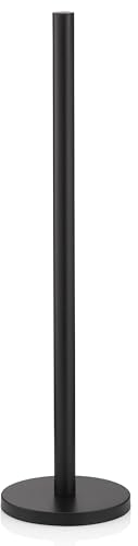 kela Support de Papier Toilette Carta, Ø 15 cm, métal, Noir, Hauteur 57 cm, pour 5 Rouleaux de Papier, 22826