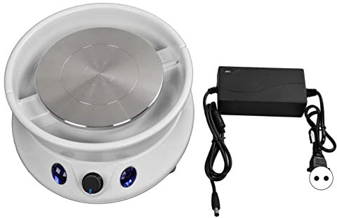 Elektrische Töpferscheibe, Stabile Rotation, Keramikmaschine, 15 Cm Drehteller-Durchmesser, ABS-Legierung, Geeignet für den Schulunterricht, Keramikhandwerksbegeisterte