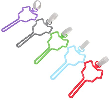 MILISTEN 5 Stück Haustier Kotbeutel Clip Hundebeutel Träger Haustier Müllbeutelhalter Welpen Kotbeutelhalter Kotbeutelspender Welpen Kotbeutel Träger Kotbeutel Leine Importiertes
