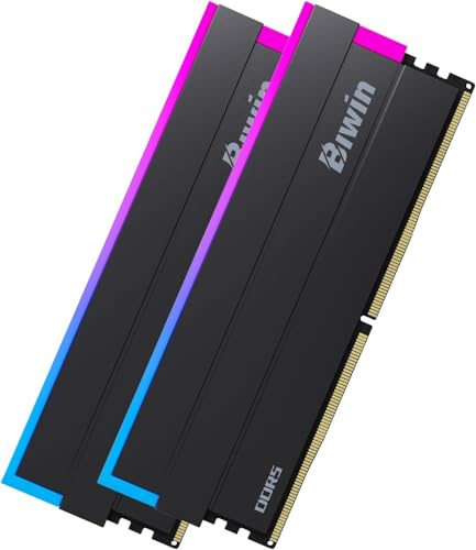 Biwin Black Opal DW100 DDR5 RGB RAM 32GB (16GBx2) Up to 8000MHz CL36 Computer Memory Intel XMP 3.0 AMD EXPO Compatible-Black