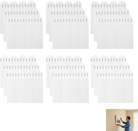 36 Paia Strisce Appendi Quadri Adesive, Appendi Quadri Senza Chiodi,Strisce Adesive Appendiquadri Senza Residui e Danneggiamenti Per Appendere Quadri per Pareti Adatti a Vetro, Legno e Piastrelle