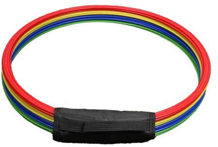 Folpus Lot de 12 Anneaux d'agilité pour Exercices de, cerceaux de Saut Polyvalents, Anneaux de pour Sports, Lancer, Football, Gymnastique, 60cm