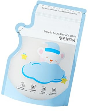 30 bolsas de almacenamiento de leche materna con detección de temperatura, cambio de color, diseño seguro, capacidad de 250 ml, mecanismo de sellado fácil, almacenamiento científico de alimentación