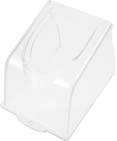 Beavorty Cubierta Protectora de Timbre Transparente para Uso Exterior Plástico Resistente Lluvia Protección contra Suciedad para Timbre de Puerta