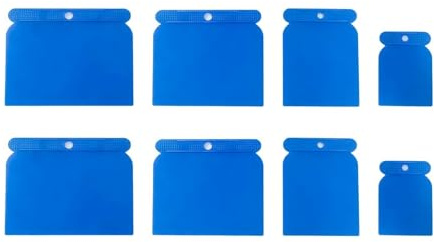 Juego de 8 Espátulas de Plástico, Espátulas Japonesas Planas para Pintura Masilla y Carrocería Espátulas Profesionales para Trabajos Precisión en Hogar Artesanía Taller Diferentes Tamaños Resistentes