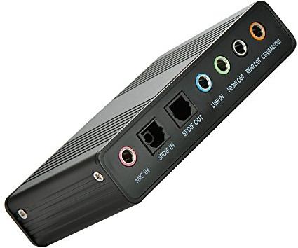 Sound Card,Optimal Shop 6 Channel External Sound Card USB 2.0 External 5.1 Surround Sound Optical S/PDIF Audio Sound Card Adapter for PC Laptop Recording Compatible with Windows 10/8/7/ XP
