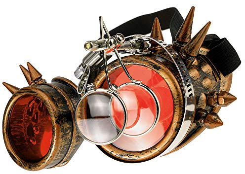 MFAZ Morefaz Ltd Welding Cyber Goggles skyddsglasögon svetsning solglasögon Steampunk Goth Round Cosplay glasögon party Fancy Dress