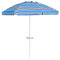 COSTWAY 200 cm Sonnenschirm Strand, Strandschirm mit Getränkehalter, Gartenschirm windfest stabil, UPF 50+, 30° knickbar, Sonnenschutz mit Erdspieß für Balkon, Garten & Terrasse