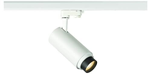 SLV 3 Phasen System Leuchte NUMINOS® ZOOM M / LED 3-Phasen-Strahler, Spot, Decken-Strahler, Decken-Leuchte, Schienensystem, Innen-Beleuchtung / 3000K 20W 1800lm weiß dimmbar 15Grad