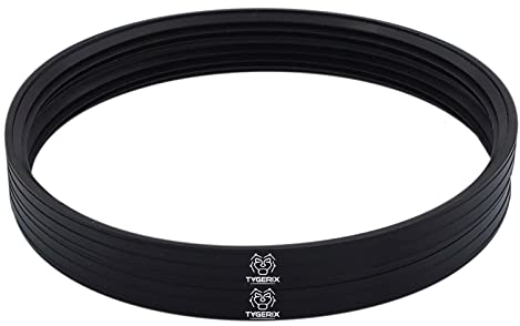 TYGERIX® 2 x 130 mm Silikondichtung für Schornsteine, Höhe 9 mm, zertifizierte Dreifachlippendichtungen, perfekte Haftung und Dichtung, hervorragende Hitzebeständigkeit