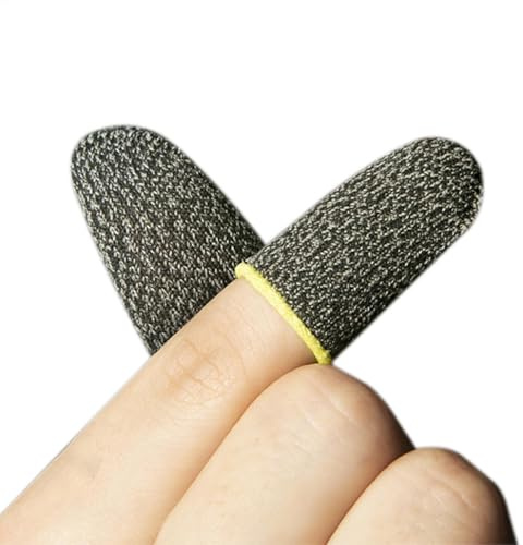 Handy Game Fingerärmar – Fingerhandskar för spel | gamiing – tumfingerhylsor | ventilerande pekskärm fingerhylsor | Game Controller anti-tröja handskar gamerr tumme skydd finger f [video game]