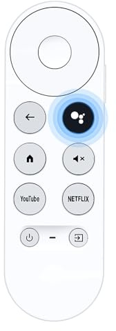 Replacement Voice Remote for Chromecast with Google TV, Google TV Streamer, and 4K/HD Devices – Remote Control Only