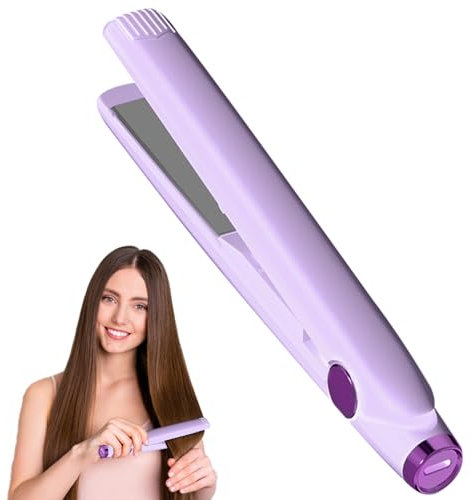 Mini Glätteisen Kabellos, Afenau 2 in 1 Glätteisen Mini und Lockenstab, Reise glätteisen mit USB-C Aufladung, Tragbarer ReiseglätteisenMini, MiniGlätteisen für Kurze Haare Langes Haare