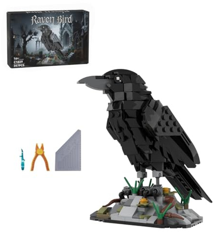 Engineerkiter Ensemble de construction mécanique pour oiseaux corbeaux, ensemble de modèles de collection d'oiseaux de construction, cadeaux pour adultes – 357 pièces