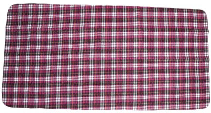 Assorbente Panno Letto Incontinenza – Protezione Triplo Strato Alta Assorbenza + Tessuto Cotone Traspirante + Riutilizzabile Lavabile in Lavatrice + Design Quadri Viola Class (90*150)