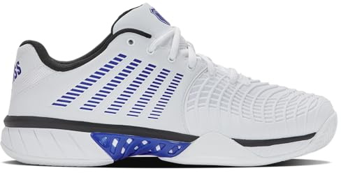 K-Swiss Express Light 3, Chaussures de Tennis Homme, White Dazzling Blue Black, 42 EU