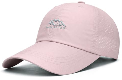 AYPOW Unisexe Casquette de Baseball Respirante Séchage Rapide, Anti-UV Légère Réglable Pliable Chapeau de Baseball, Hommes et Femmes Chapeaux de Sport pour Running Randonnée Cyclisme Pêche