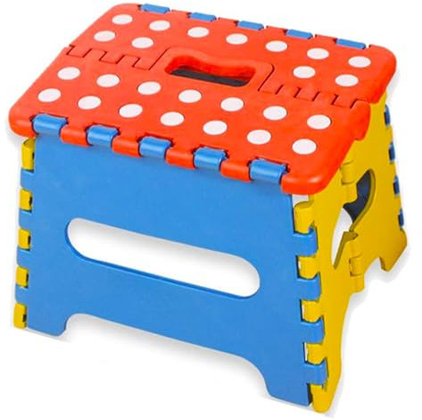 DXIA Tritthocker Klapphocker, Tragbarer, Rutschfester, Platzsparender Hocker, Bad-Hocker Klappbar, Garten Klappstuhl, Kinderfußbank Kindertritt, Aufstiegshilfe Waschbecken Für Kinder Erwachsene