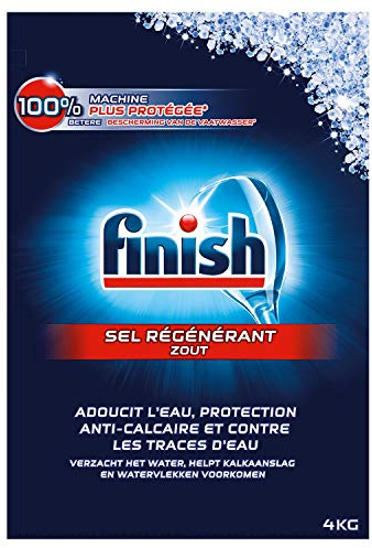 FINISH Lot de 6 Sels Régénérant Lave-Vaisselle - 4 kg