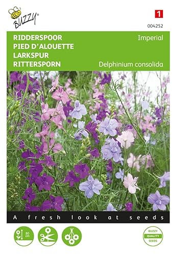 Buzzy Seeds 004252 Rittersporn Imperial Mischung (Ritterspornsamen)