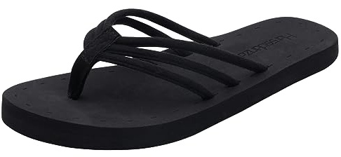 Harssidanzar Sandaler sandaler sommarsandaler lätta och bekväma för kvinnor med stöd för fotvåken KL221EU,Svart,Taglia 39