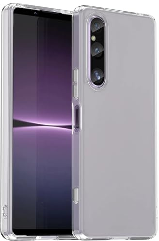 Oprimio Crystal Clear Case for Sony Xperia 1 V [Silicone Case] [%100 Transparent] [German Material] [Ultra Thin] Transparent Mobile Phone Case for Sony Xperia 1 V