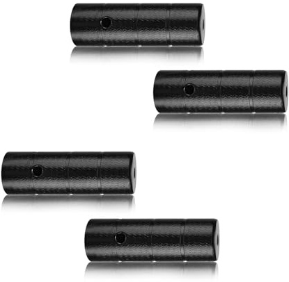 HJIAMA Clavijas para Bicicleta 4 Piezas, Hierro Clavijas de Pedal, Alta Dureza, Negro Clavijas de Pie de Bicicleta, Pedal extensión Eje para Bicicleta Montaña, Bicicleta Carretera, Scooter