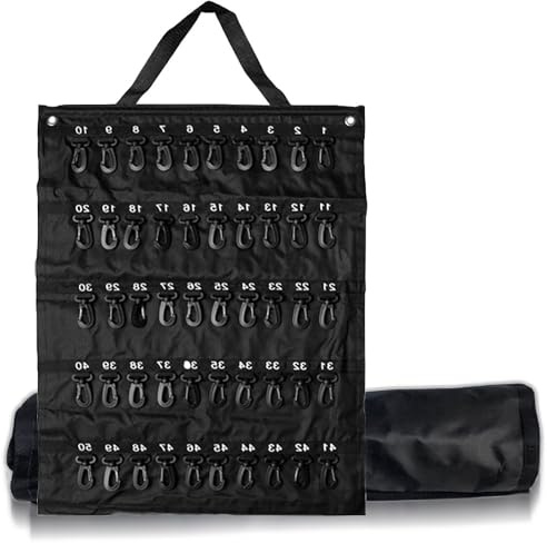 Supertool Estuche portátil enrollable para llaves, organizador de llaves, bolsa enrollable para personal de hotel, guardias de seguridad, agentes inmobiliarios, trabajadores de mantenimiento (30/40/50