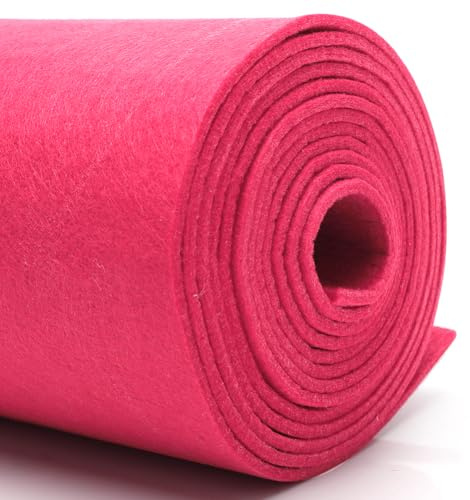 Tela de fieltro DIY para manualidades, 30 cm x 250 cm – 3 mm de grosor, fieltro para manualidades en colores individuales, tela de fieltro por metros para alfombrilla de fieltro, fieltro para bolsos