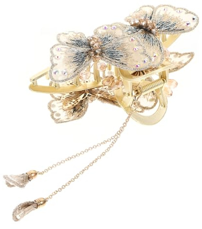 COLLBATH Pinza para Pelo Doble con Clip de para Mujer Diseño Resistente y Elegante para Cabello Fino y Grueso Bodas y Diario