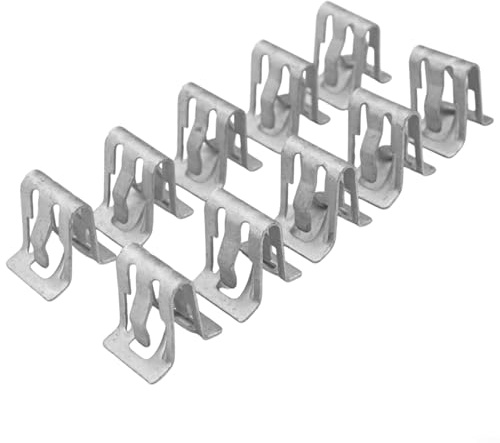 Lot de 10 clips métalliques pour fixation de câbles de tableau de bord et console