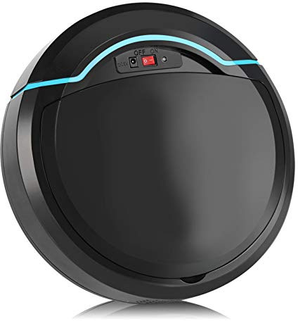 SustVita Robot aspirapolvere e lavapavimenti aspirazione da 4000 Pa, navigazione intelligente e controllo tramite app, un robot aspirapolvere intelligente per di animali (Nera)