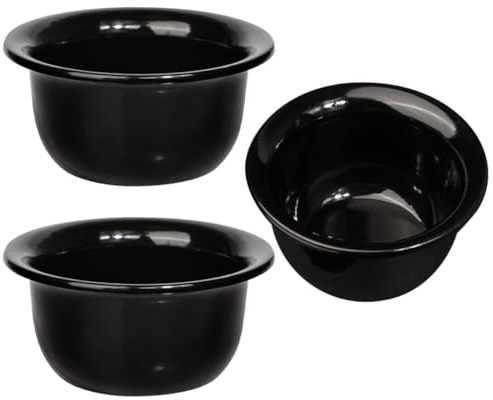 UKCOCO 3 Piezas Tazón de Afeitado Reutilizable para Hombre de Cuenco Doméstico Estable y Duradero para Espuma Accesorios Prácticos para Barberías y Uso Familiar