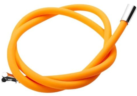 Helilyco Tubo flessibile per doccia in silicone da 1,5 m, design anti-torsione e flusso ad alta pressione, soffione e rubinetti standard