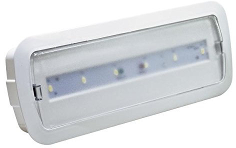 Lampada d'emergenza LED 3W da parete,incasso e cartongesso con funzione SA sempre accesa o SE solo emergenza 3h di autonomia