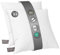 FAM Home Oreiller 60x60 Lot de 2 Anti Acarien I Coussin Rectangulaire Moelleux Microfibre Douces Hypoallergenique Entretien Facile