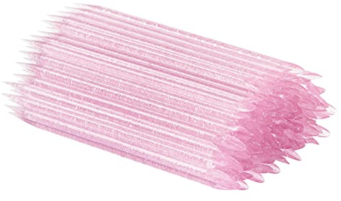 Vaincre 100 PCS Disposable Nail Stick Cuticle Pusher bulk, Double Sided Cleaning Cuticle Stick, Manicure and Pedicure Tool (Pink)
