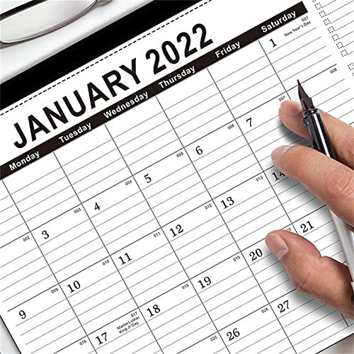 2022 Wandkalender 2022.1-2023.6 großer Wand Kalender Lebenskalender monatlicher Planer zum Aufhängen Monatsplaner Jahresplaner Wandplaner Plakatkalender Tischkalender für Terminplaner Organizer