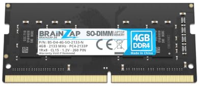 BRAINZAP 4GB DDR4 2133MHz PC4-2133P SO-DIMM CL15 1Rx8 1.2V Unbuffered Non-ECC RAM-minne för Notebook Laptop Minnesmodul Memory