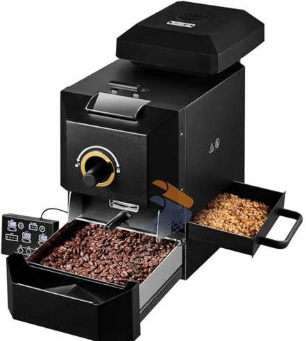Electric Coffee Bean Roaster, 200-500g Commercial Drum Coffee Bean Roasting Machine With Intelligent Operation Panel, for Cafes, Restaurants, Bars, Hotels, Offices