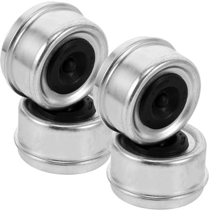 GALPADA 4 Stück Anhängerzubehör Anhängerachskappe Staubkappe Für Anhängerachse Nabenkappen Anhängerlagerdeckel Überprüfen Sie Die Spindelkappe Bootsanhängerachse Radkappe Metall