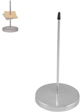 Zettelspießer, Edelstahl Quittungshalter mit Spike, 130mm Stab Halter Spike Papier Spike, Schreibtisch Memo Halter für Restaurant, Quittungshalter für Restaurants, Bars, Büros
